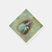 Marie Antoinette Aquamarin Serviette (Ecke)