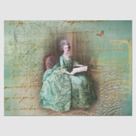 Marie Antoinette Aquamarin Tissue Paper Seidenpapier