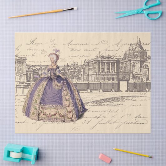 Marie Antoinette auf Versailles Tissue Paper Seidenpapier (Basteln)