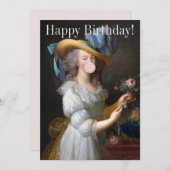 Marie Antoinette Blasble Bubble gum Einladung (Vorne/Hinten)