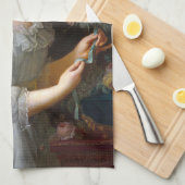 Marie Antoinette bläst ein rosa Kaugummi Geschirrtuch (Viertel Falte)