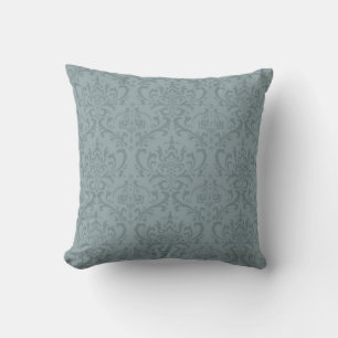 Marie-Antoinette-Blaue-Damast inspiriert Kissen