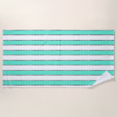 Marie Antoinette Blue Stripe Badtuch Strandtuch (Vorderseite)