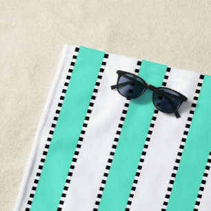 Marie Antoinette Blue Stripe Badtuch Strandtuch