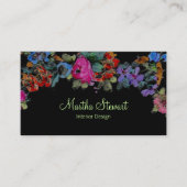 Marie Antoinette Blumen IN DEN FARB-u. Visitenkarte (Vorderseite)