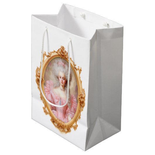 Marie Antoinette Bridal Geschenktasche Mittlere Geschenktüte (Vorderseite Schrägansicht)
