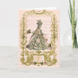 Marie Antoinette Briefpapier läuft Cerises aus Karte