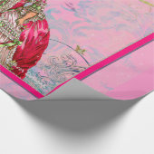 Marie Antoinette Cakes und Peacock Geschenkpapier (Ecke)