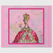 Marie Antoinette Cakes und Peacock Geschenkpapier (Flach)
