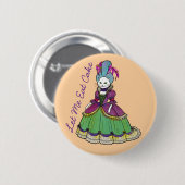 Marie Antoinette cat Rokoko Barock Art Cake Button (Vorne & Hinten)