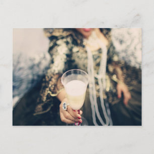 Marie Antoinette Champagne Party Toast Einladungspostkarte