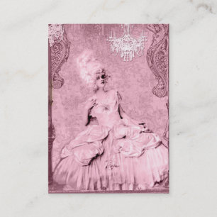 Marie Antoinette Chic-Couture-Geschäfts-Karten Visitenkarte