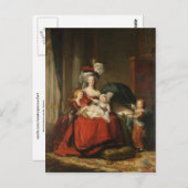 Marie Antoinette & Children Le Brun Fine Art Postkarte (Vorne/Hinten)
