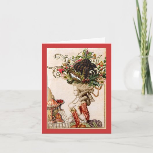 Marie Antoinette Christmas Cards Feiertagskarte (Vorderseite)