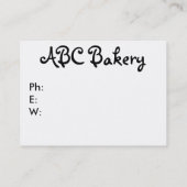 Marie Antoinette Cupcake Queen in Pink Visitenkarte (Rückseite)