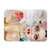 Marie Antoinette Cupcake Queen Magnet (Horizontal)