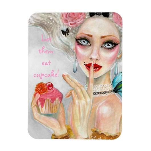 Marie Antoinette Cupcake Queen Magnet (Vertikal)