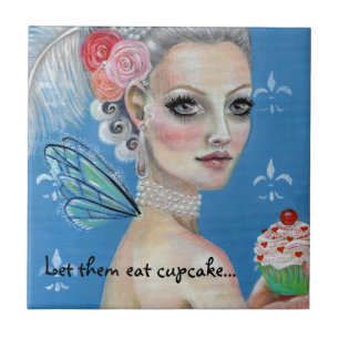 Marie Antoinette Cupcake Queen Tile Fliese