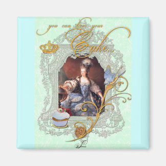 Marie Antoinette Cupcake und Bluebird Magnet