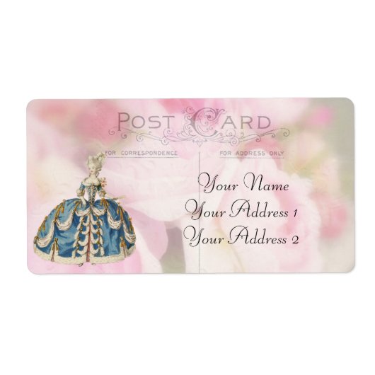 Marie Antoinette Custom Address Labels (Vorne)