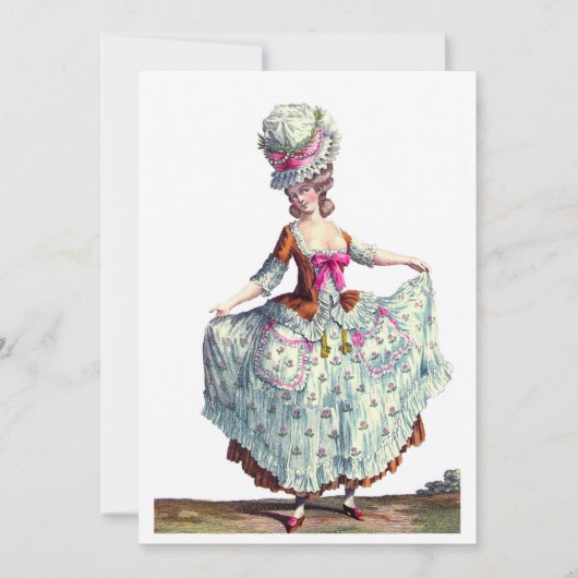 Marie Antoinette Dankeschön-Karte Dankeskarte (Vorderseite)