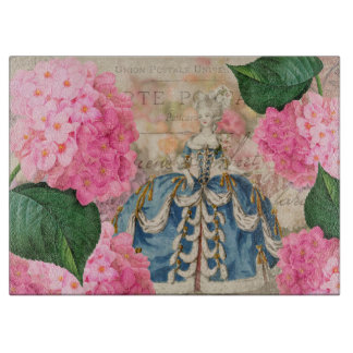 Marie Antoinette Decorative Glass Cutting Board Schneidebrett