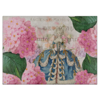 Marie Antoinette Dekoratives Schneidbrett aus Glas Schneidebrett