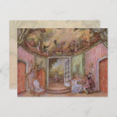Marie Antoinette Dream Party ~ Postcard / Einladun Einladungspostkarte (Vorne/Hinten)
