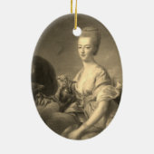 Marie Antoinette –  Drouais shabby chic Keramik Ornament (Hinten)
