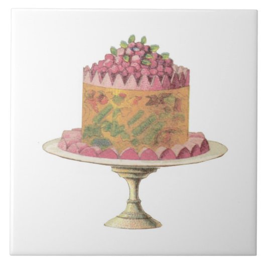 Marie Antoinette-Eat Cake...tile Fliese (Vorderseite)