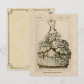 Marie Antoinette ~ Einladungen (Vorne/Hinten)