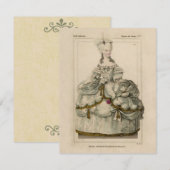 Marie Antoinette ~ Einladungen (Vorne/Hinten)