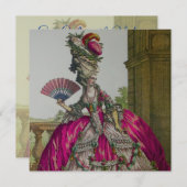 Marie Antoinette ~ Einladungen / UAWG (Vorne/Hinten)