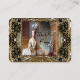Marie Antoinette elegantes berufliches Visitenkarte