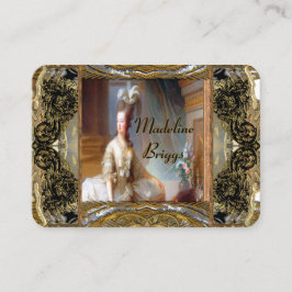 Marie Antoinette elegantes berufliches Visitenkarte