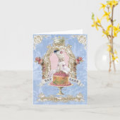 Marie Antoinette-Essen Kuchen… notecard Karte (Gelbe Blume)