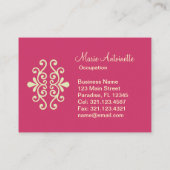 Marie Antoinette extravagante Kleid~ Visitenkarte (Rückseite)