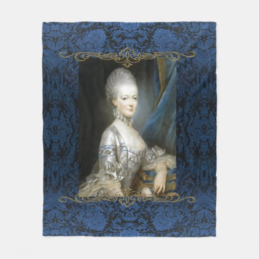 Marie Antoinette Fleece Blanket (Vorderseite)