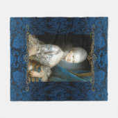 Marie Antoinette Fleece Blanket (Vorderseite (Horizontal))