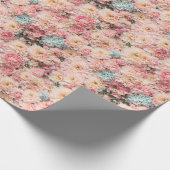 Marie Antoinette Floral Geschenkpapier (Ecke)