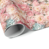 Marie Antoinette Floral Geschenkpapier (Rolleneckpunkt)