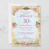 Marie Antoinette Französisch inspiriert shabby Einladung (Vorderseite)