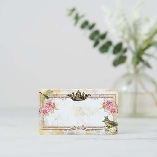 Marie Antoinette französisch inspirierte Scheinhoc Platzkarte (Stehend Vorderseite)