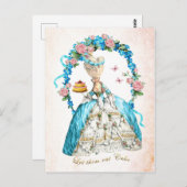 Marie Antoinette, Französisch, Lasse sie Kuchen es Postkarte (Vorne/Hinten)