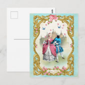 Marie Antoinette, Französisch, Rokoko, Rosa, Rose, Postkarte (Vorne/Hinten)
