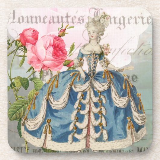 Marie Antoinette französische Akzent-Untersetzer Untersetzer (Vorderseite)