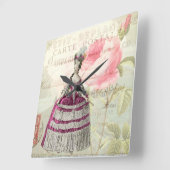 Marie Antoinette French Accent Wall Clock Quadratische Wanduhr (Winkel)