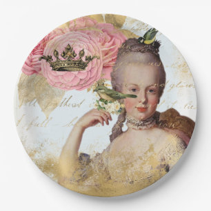 Marie Antoinette French inspiriert Shabby Party Pappteller
