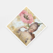 Marie Antoinette French inspiriert Shabby Party Serviette (Ecke)