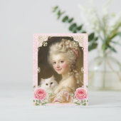 Marie Antoinette,French,Paris,cat,portrait ポストカード Postkarte (Stehend Vorderseite)